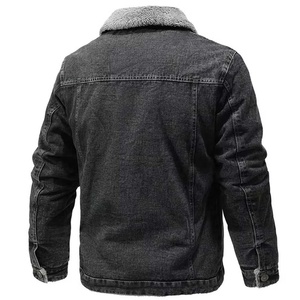 Sherpa Trucker Jacket Outwear Insulated Winter <b>Coat</b> Cozy Fleece Collar Cold Climate Casual Apparel Premium Wholesale Collection - Product Image 3