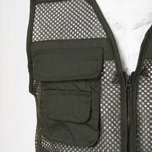 Gilet de pêche multifonctionnel en maille pour homme, détachable, imperméable, multi-poches, pour activités de plein air, vente en gros - Product Image 4