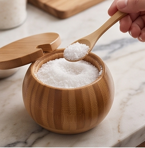 Handcrafted Wooden Salt And Sugar <b>Bowl</b> <b>With</b> <b>Lid</b> And Spoon Herb Spice Storage Container For Kitchen Use Eco Friendly Food Grade - Product Image 4