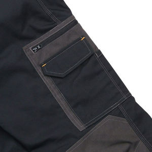 <b>Black</b> Cargo <b>Work</b> <b>Pants</b> Men Straight Fit Reinforced Knee Utility Trousers with Multiple Pockets for Construction - Product Image 5