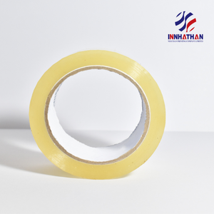 Premium <b>Clear</b> <b>Tape</b> Water Activated Adhesive Acrylic Bopp Waterproof Transparent Yellow Color Custom Size Packing <b>Tape</b> Factory - Product Image 2