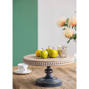 Espositore in legno D14x7.5 pollici con oggetti decorativi con finiture in rilievo - Product Image 3