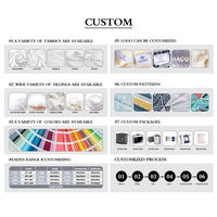 Parure de lit en coton/polyester mélangé 300 fils, 4 pièces, unie, lavable, taille Queen, pour mariage et usage domestique, style US/UK