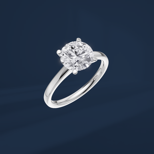 Anillo de Platino con Diamante Redondo de Laboratorio de 2.00ct, Diseño Elegante con Tiras Cruzadas, Anillo de Aniversario, Precio de Fábrica DIFF - Product Image 1