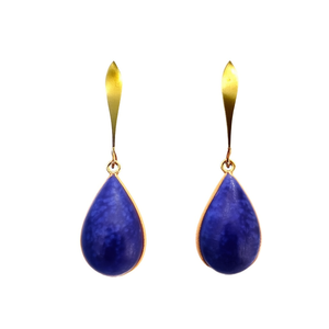 Pendientes de Moda con Turmalina y Ónix Verde, Plata de Ley 925, Lapislázuli, Joyería Hecha a Mano - Product Image 3