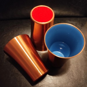 Verre à eau en cuivre au design unique, style original, couleur unie, pour usage personnalisé - Product Image 5