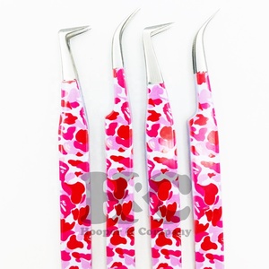 Nouvelle pince à épiler professionnelle en acier inoxydable durable à pointe dentelée pour extensions de cils, avec pointe en fibre antidérapante pour une prise parfaite - Product Image 6