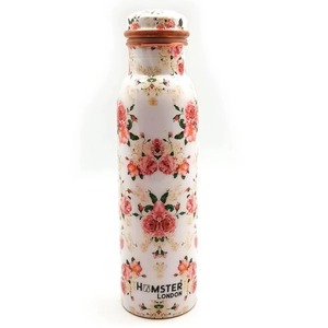 Botella de Agua de Cobre Ayurvédica de Diseño Único, 100% Cobre, Botella Simple para Viajes y Escuela - Product Image 5