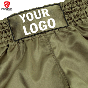 Shorts de Muay Thai et de Kick Boxing à Impression par Sublimation Personnalisée, Patch Brodé, 100% Polyester, Séchage Rapide, Unisexe - Product Image 5