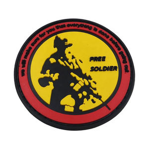 Factory Custom Logos 3d Rubber Silicone Pvc Iron on Soft <b>Labels</b> Heat Press Patches for Hat Clothing - Product Image 3