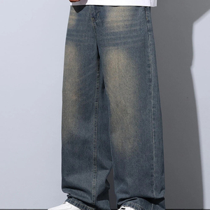 Pantalon en jean surdimensionné pour homme de qualité supérieure à prix abordable, couleur personnalisable, prix raisonnable, pour adultes. - Product Image 6