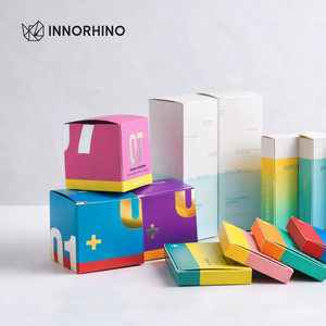 Custom Printed Cosmetic Folding Carton <b>Box</b> for Retail Packaging with Auto <b>Lock</b> Bottom - Product Image 1