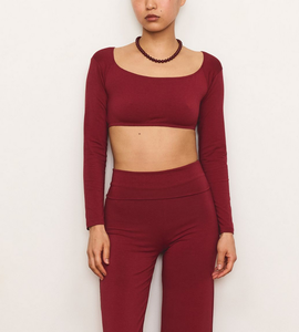 2026 Women's Compression Breathable Yoga Shirt for Outdoor Sports Gym T-Shirt Long Sleeve Running Yoga <b>Crop</b> <b>Top</b> OEM Wholesale - Product Image 1