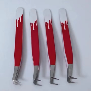 Pinzas de Acero Inoxidable Sólido de Alta Calidad Profesional para Extensión de Pestañas con Logotipo Personalizado - Product Image 6