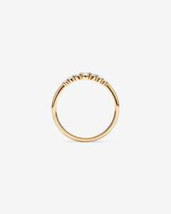 Lab Grown Diamond Ring 0.20 Carat Brilliant Cut 10K Gold Rhodium Plated Luxury Women VVS Engagement Anniversary Wedding Band - Product Image 3