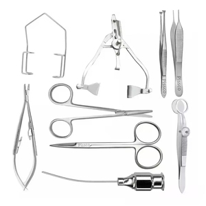 Veterinary Eye Surgery <b>Instrument</b> Set Animal Ophthalmic Surgical <b>Instruments</b> 9 PCS Pet Eye Surgery <b>Instrument</b> Kit - Product Image 1