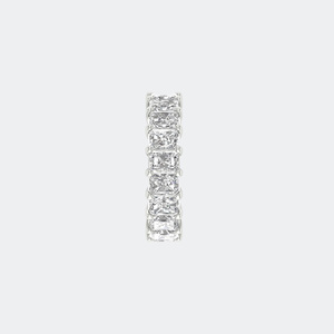 4.60CTW Radiant Cut Prong Set Eternity <b>Ring</b> - Product Image 6