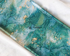 Bandeja de Resina Moderna Premium Hecha a Mano, Elegante Plato de Servir Móvil para el Hogar Tradebyd - Product Image 5