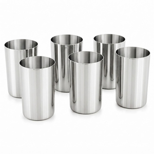 Gobelet isotherme en acier inoxydable 304 de qualité alimentaire, incassable, poli miroir, pour la maison, les restaurants, les hôtels et la restauration. - Product Image 1