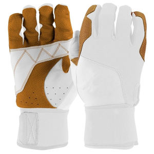 Nouveauté 2026 Gants de frappeur de baseball en cuir véritable respirants confortables ambidextres avec fermeture auto-agrippante pour adultes toutes tailles - Product Image 6