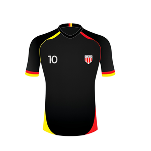 Maillot de football pour jeunes et adultes, personnalisable, réversible, pour entraînement, gardien de but, 100% polyester, maille respirante, séchage rapide, col en V, manches courtes - Product Image 2