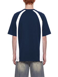 เสื้อยืดคอกลมแขนสั้นผู้ชายไซส์ใหญ่ สีพื้น แต่งขอบตัดกัน สไตล์ลำลอง ผ้าถัก 100% คอตตอน กันยับ น้ำหนัก 240 กรัม - Product Image 5