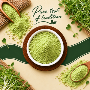 Poudre d'alfalfa naturelle 100% pure, poudre de feuilles d'alfalfa séchées, ingrédient botanique à base de plantes, qualité alimentaire pour formulations à base de plantes, aliments - Product Image 1