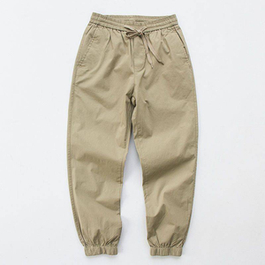Pantalones Chino Coreanos de Algodón para Hombre, de Alta Calidad, al por Mayor, Personalizados, con Cordón, Talla Grande, con el Logotipo de tu Marca, Lisos y Teñidos - Product Image 3