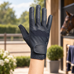 Gants d'équitation d'hiver professionnels personnalisés OEM, unisexes, antidérapants, en cuir, à doigts entiers, couleurs/logo/taille personnalisés, les meilleurs - Product Image 1