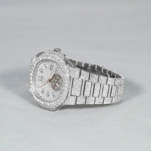 Montres Hip Hop de Luxe Entièrement Serties de Diamants Moissanite VVS, Mouvement Automatique, Fabriquées à la Main - Product Image 2