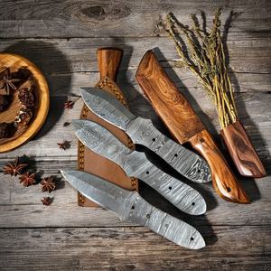 มีดหอยนางรมเหล็กดามัสกัสเหมาะสำหรับผู้ผลิตมีดสั่งทำปรับแต่งได้และทำด้วยมือปลอม - Product Image 1