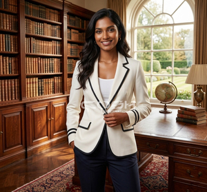 Blazer Elegante de Color Sólido para Mujer, Ropa Griega Delta Sigma de la Hermandad Cosh International, Blazer para Negocios - Product Image 3