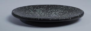 Assiette à dîner en céramique premium Japandi noire mouchetée avec glaçure réactive 26 cm, compatible lave-vaisselle, pour restaurant, hôtel, café, service de steaks - Product Image 6
