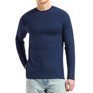 T-shirt en coton à manches longues surdimensionné pour homme, style streetwear décontracté, vente en gros directe usine - Product Image 6