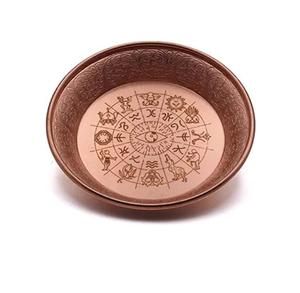 ชามเสิร์ฟอาหารทรงกลมทองเหลืองโบราณแบบตอกลาย ดีไซน์สวยงาม ชามเสิร์ฟอาหารทรงกลมสำหรับตกแต่งเคาน์เตอร์ครัวและงานปาร์ตี้ - Product Image 6