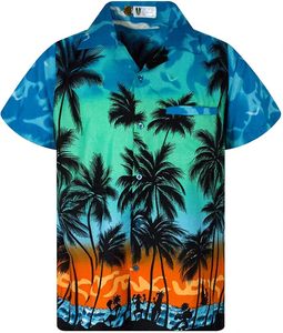 Camisas Hawaianas con Estampado de Palmeras, Diseño Nuevo 2026, Manga Corta, Casuales, de Verano, Popelina Transpirable, Antiarrugas, para Fiesta en la Playa - Product Image 3
