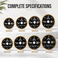 Disque de coupe diamanté à bord nettoyé de 105 mm pour carrelage céramique, marbre et pierre granitique, ultra fin, faible émission de poussière, durable et longue durée de vie