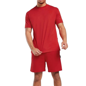 Nouvel ensemble court décontracté de sportswear personnalisé de qualité supérieure 2026 en 100 % coton avec technique de lavage à l'acide, léger et chaud - Product Image 1