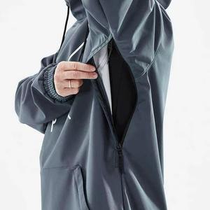 เสื้อฮู้ดสกีสโนว์บอร์ดแบบยาวพิเศษ สกรีนโลโก้ได้ตามต้องการ ขายดี กันน้ำ กันลม ระบายอากาศได้ดี ผลิตจากผ้า Polartec สำหรับทุกเพศ - Product Image 6