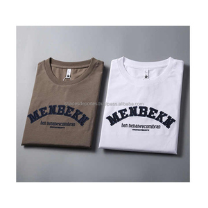 เสื้อยืดแขนสั้นสำหรับผู้ชายเทรนด์ฤดูร้อนคุณภาพสูงเสื้อครึ่งแขนพิมพ์ลายตัวอักษรทรงเข้ารูปใหม่ - Product Image 6