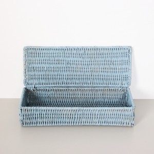 Rectangle rattan box handmade in Vietnam colored storage lid basket container <b>boxes</b> <b>cheap</b> price - Product Image 5
