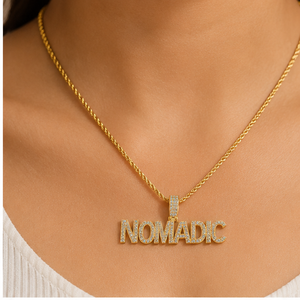 Customizable 925 Silver & Gold Plated Bling Font Style Moissanite VVS Diamond Pendant Personalized <b>Name</b> Necklace-Hip Hop Jewelry - Product Image 4