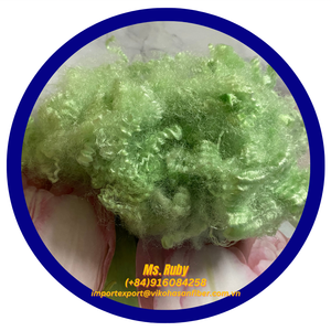 Fibra de Poliéster Reciclada Siliconizada Hueca Conjugada de Grado A, 15D HCS Verde, a Precio Económico, para Relleno de Juguetes, Almohadas y Cojines - Product Image 6