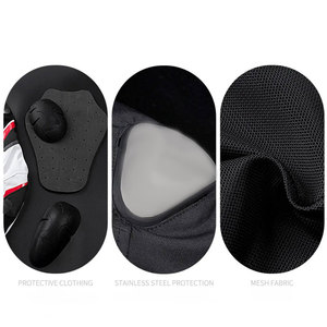 ชุดมอเตอร์ไซค์สำหรับแข่งแบบกันน้ำ ดีไซน์ OEM ผลิตจากผ้าคอร์ดูร่า ประกอบด้วยเสื้อแจ็คเก็ตและกางเกง - Product Image 4