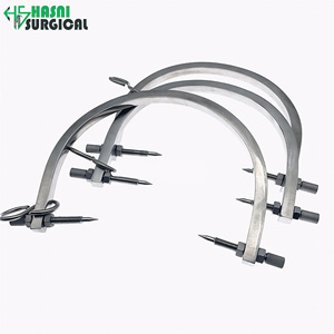 Pinzas de Tracción Craniana Gardner Wells de Calidad Premium con Marco en Forma de U y Diámetro de Pin Ajustable, Herramienta Ortopédica - Product Image 6