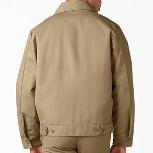 Veste Safari en Toile Personnalisée OEM pour Homme – Style Décontracté, Streetwear d'Extérieur, Lavée Effet Vintage, Col Rabattu, Coupe Oversize, Imperméable à l'Avant - Product Image 3
