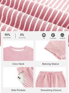 Ensembles de t-shirts et shorts unisexes grande taille, streetwear décontracté, shorts et chemise oversize unis pour femmes - Product Image 6