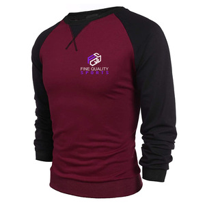 T-shirt à manches longues raglan de haute qualité pour hommes, t-shirt décontracté surdimensionné pour hommes, impression personnalisée - Product Image 5