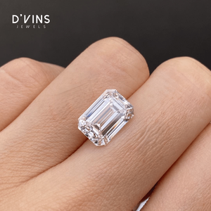 เพชร CVD คุณภาพสูง 5.2 กะรัต สี F ความสะอาด VVS1 รูปทรง Emerald Cut เพชรเพาะเลี้ยงในห้องปฏิบัติการ ยี่ห้อ D'vins Jewels ขายดี เหมาะสำหรับทำเครื่องประดับ - Product Image 1