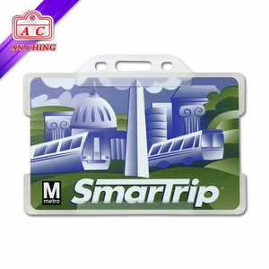 CR80 PP Plastic Card Holder Open Face Rigid ID <b>Name</b> <b>Tag</b> Badge Holder - Product Image 3
